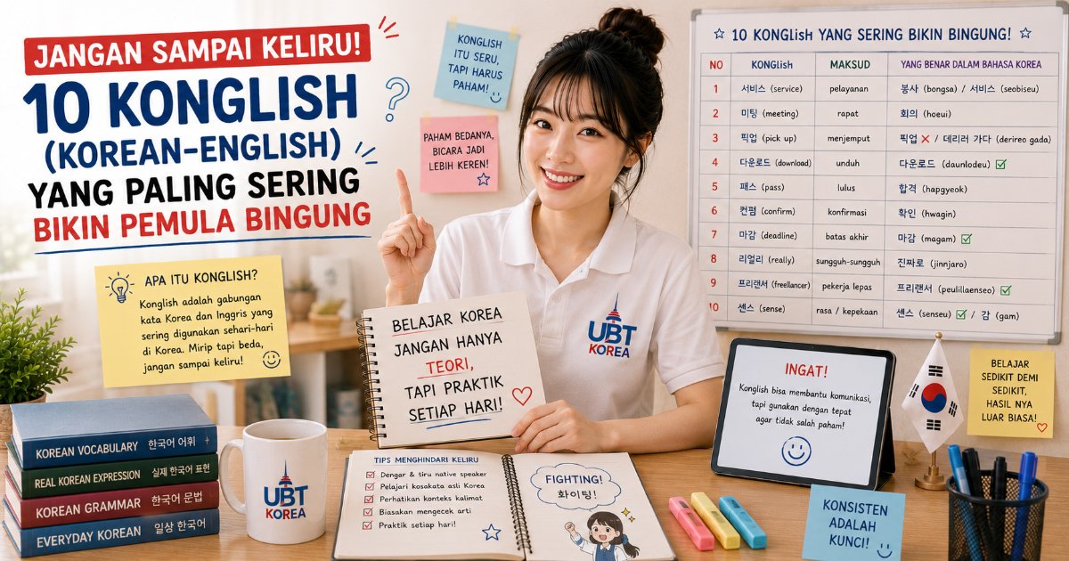10 Korean-English yang Paling Sering Bikin Pemula Bingung